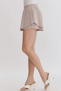 My Girl Pearl Detail Skort