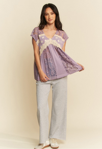 Electric Daisy Lace Top