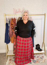 Holiday Plaid Skirt