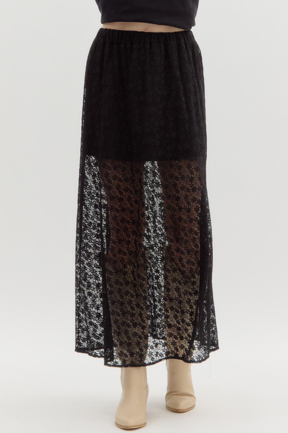 Gypsy Charm Lace Maxi Skirt