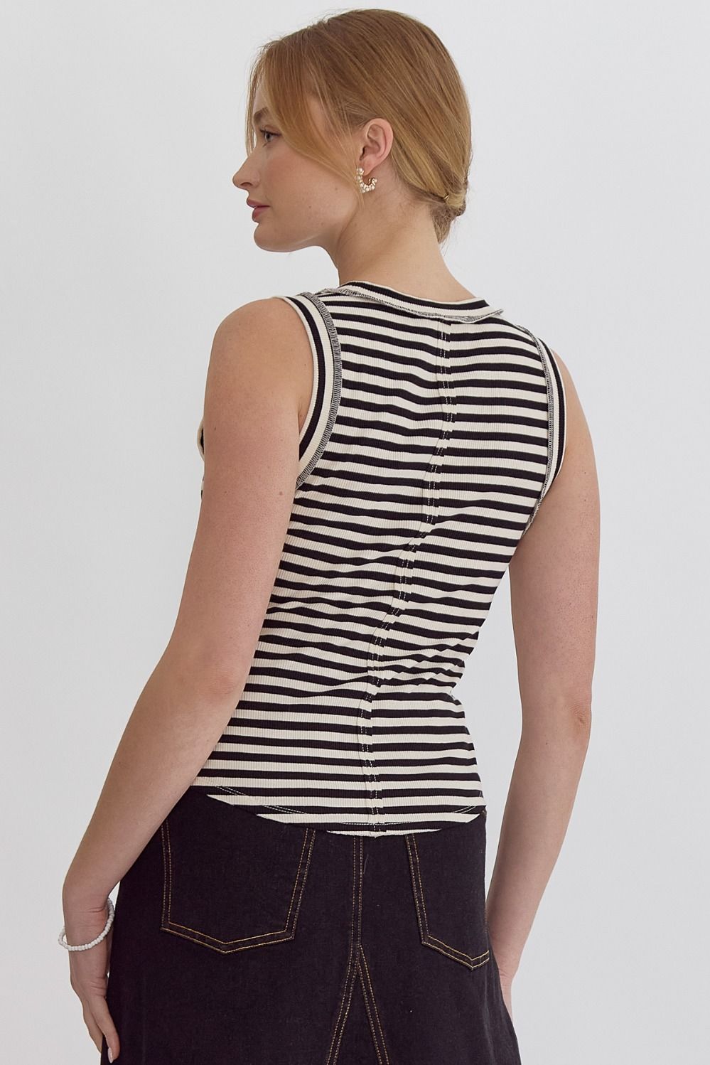 New Beginnings Striped Top