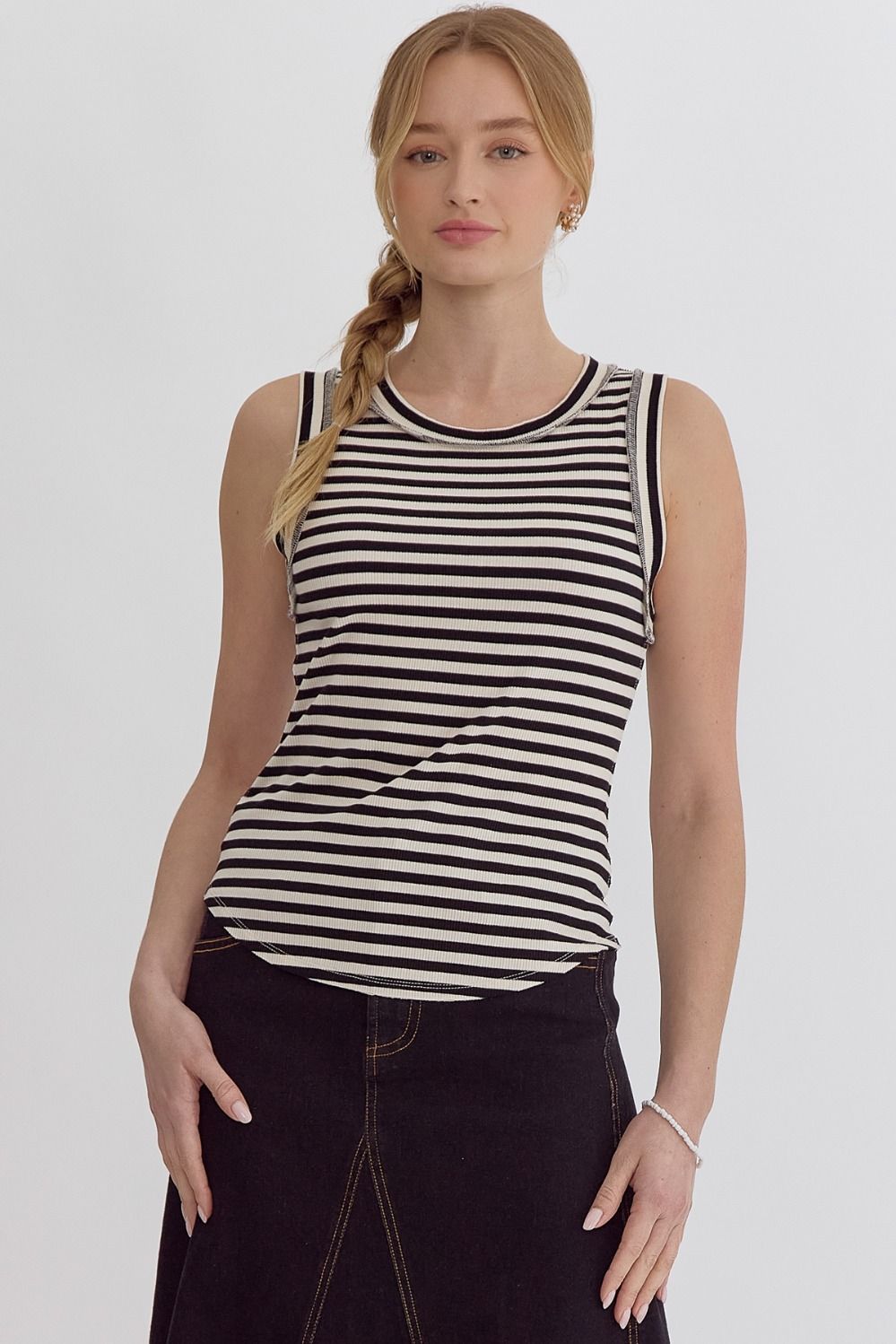 New Beginnings Striped Top