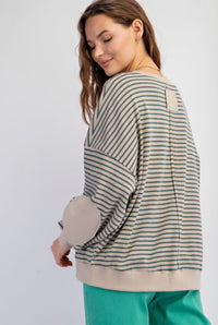 Mossy Forest Striped Top