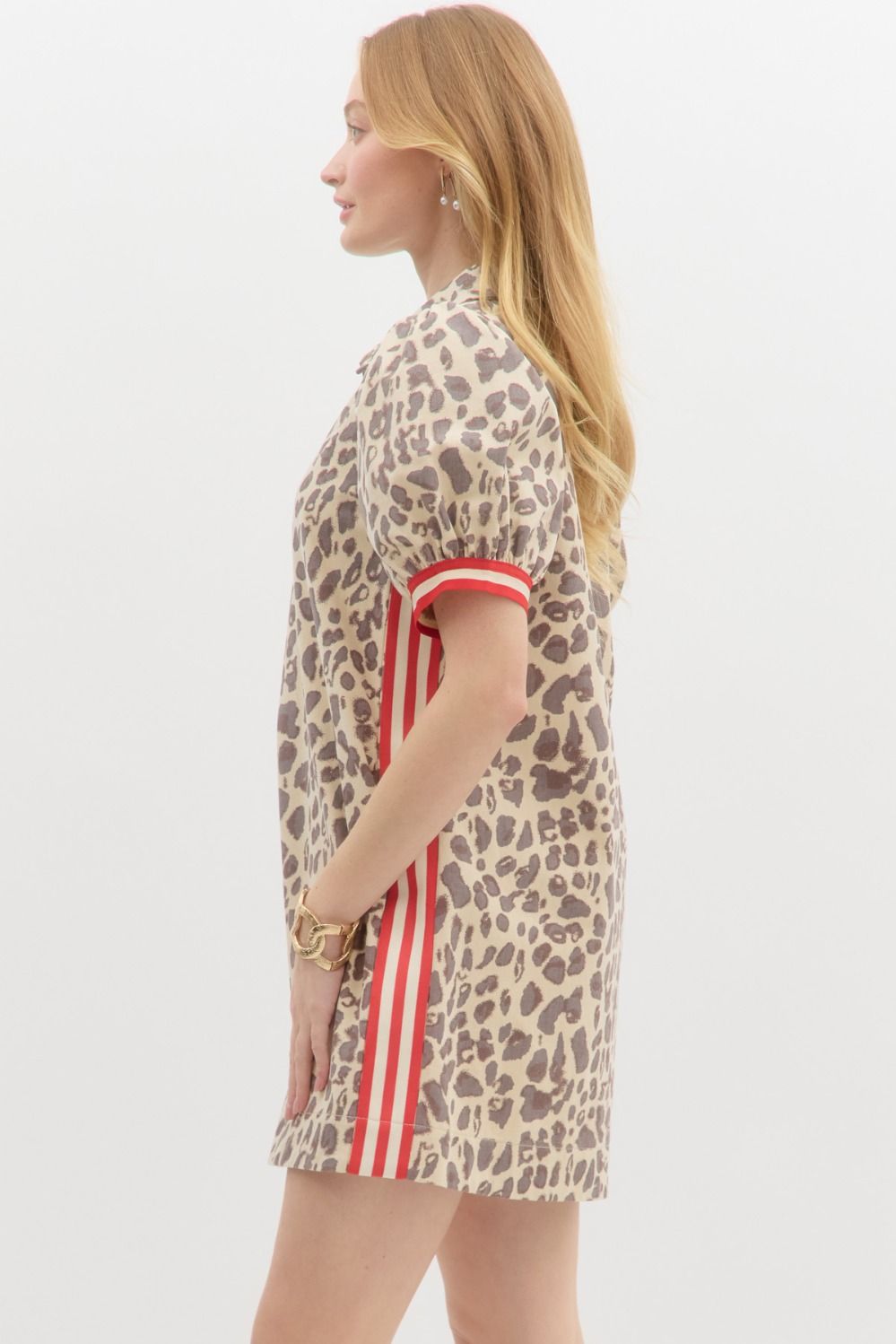 Tara Leopard Print Dress