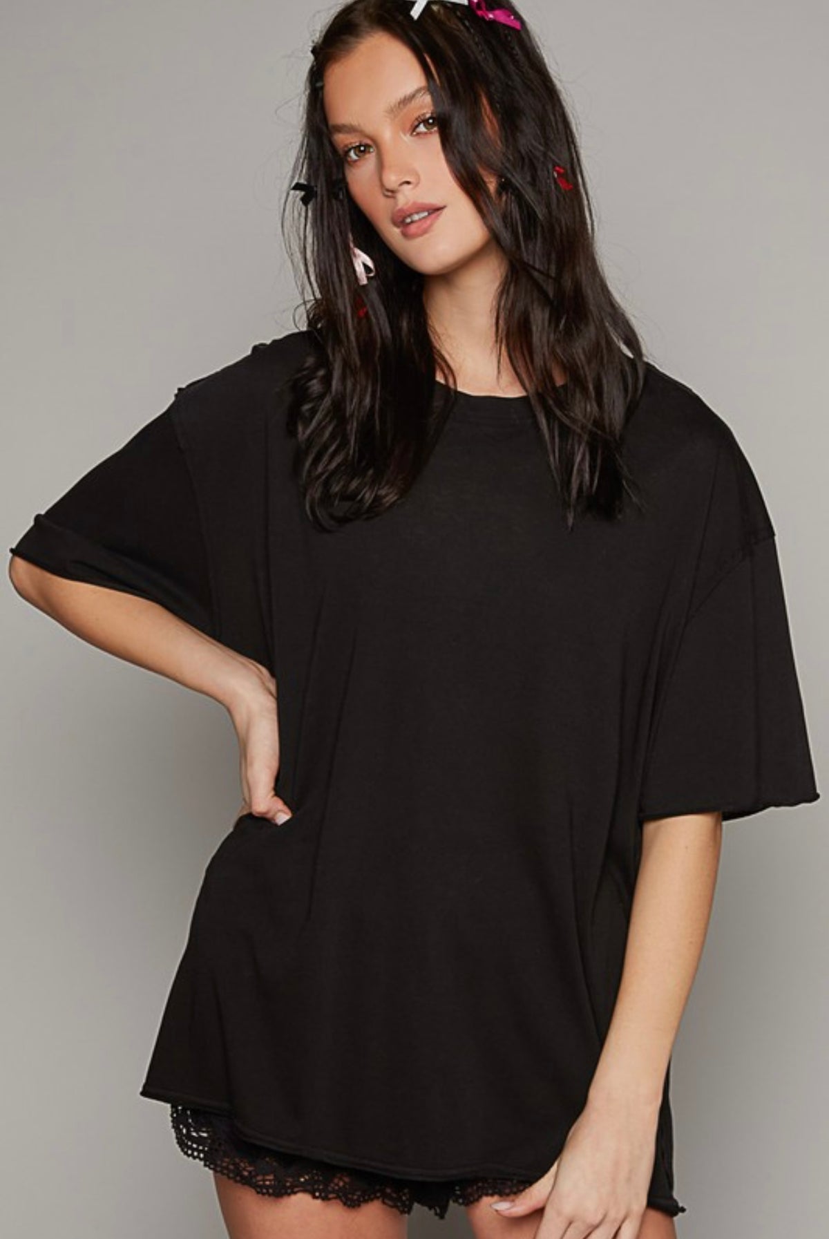 The Basics Black Tee